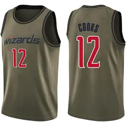 Xavier Cooks Washington Wizards Men's Swingman Salute to Service Jersey - Green