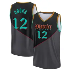 Xavier Cooks Washington Wizards Youth Fast Break 2023/24 City Edition Jersey - Black