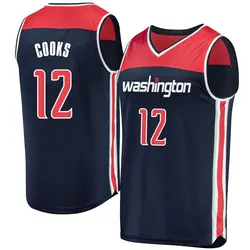 Xavier Cooks Washington Wizards Youth Fast Break Jersey - Statement Edition - Navy
